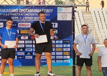 Χρυσό μετάλλιο ο Ν. Σιδερένιος του Αίολου Μακεδονίας στο Πανελλήνιο Στίβου Κ18