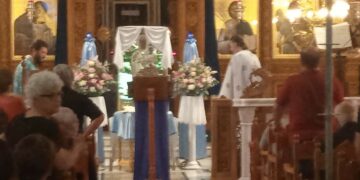 Σε κλίμα κατάνυξης τελέστηκε το Ιερό Ευχέλαιο στον Ιερό Ναό Αγίου Στεφάνου και Οσίας Παρασκευής Πτολεμαΐδας , επί τη ευκαιρία των ημερών του Δεκαπενταύγουστου!(της Κούλας Πουλασιχίδου )