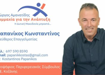 Ο Κώστας Παπανίκος, υποψήφιος με τον Γιώργο Αμανατίδη