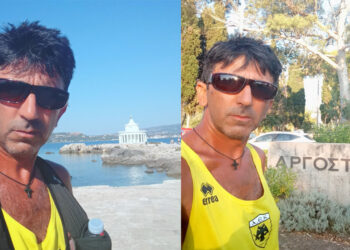 Κεφαλονιά: Τερμάτισε ο τεράστιος Γ. Ζαχαριάδης μετά από 386 χλμ δρόμου αφιερωμένος στους νεκρούς του σεισμού του 1953