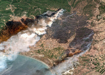 Φωτιά στην Αλεξανδρούπολη: Δορυφόρος αποκαλύπτει το μέγεθος του πύρινου εφιάλτη - Δείτε φωτογραφίες