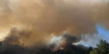 Μεγάλη φωτιά στο πευκόδασος Δεσκάτης Γρεβενών – Πάνω από σπίτια- Συναγερμός στην Πυροσβεστική -Επιχειρούν και 3 εναέρια μέσα