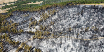 Δύο εναέρια μέσα πετούν στη Δεσκάτη Γρεβενών μετά από αναζωπύρωση της φωτιάς