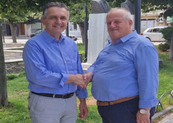 Ο Δήμαρχος Πρεσπών, Παναγιώτης Πασχαλίδης, υποψήφιος με τον Γιώργο Κασαπίδη
