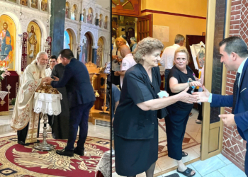 Ο Χάρης Κάτανας στον Πανηγυρικό Εσπερινό στον Ιερό Ναό Αγίου Ιωάννου Προδρόμου Πτολεμαΐδας