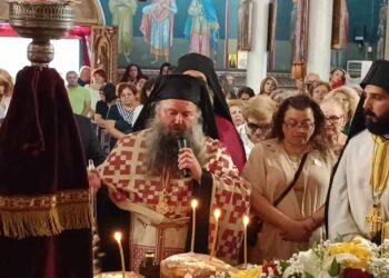 Μέγας Πανηγυρικός Εσπερινός στον Ιερό Ναό Αγίου Δημητρίου και Αγίων Πέντε Νεομαρτύρων Σαμοθράκης προστατών Καρυοχωρίου Εορδαίας ( ρεπορτάζ της Κούλας Πουλασιχίδου)