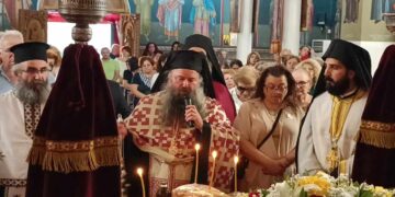 Μέγας Πανηγυρικός Εσπερινός στον Ιερό Ναό Αγίου Δημητρίου και Αγίων Πέντε Νεομαρτύρων Σαμοθράκης προστατών Καρυοχωρίου Εορδαίας ( ρεπορτάζ της Κούλας Πουλασιχίδου)