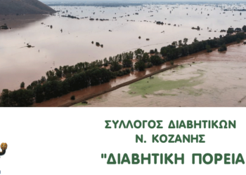 Έκκληση του Συλλόγου Διαβητικών Κοζάνης στα μέλη για τη συνδρομή συγκέντρωσης ανθρωπιστικής βοήθειας προς τους πλημμυροπαθείς