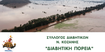 Έκκληση του Συλλόγου Διαβητικών Κοζάνης στα μέλη για τη συνδρομή συγκέντρωσης ανθρωπιστικής βοήθειας προς τους πλημμυροπαθείς