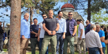 Στα εγκαίνια στο εκκλησάκι του Αγ. Γεωργίου στο Νότιο Πεδίο, βρέθηκε η «ΕΝΩΣΗ»