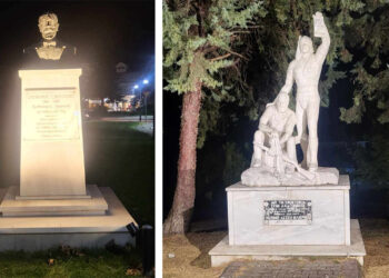 Φωταγώγηση αγαλμάτων, προτομών και μνημείων της πόλης της Φλώρινας