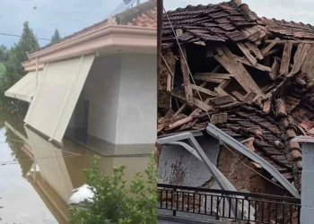 100 εγκλωβισμένοι σε σπίτια στα Mεγάλα Καλύβια Τρικάλων, αποκλεισμένο το χωριό