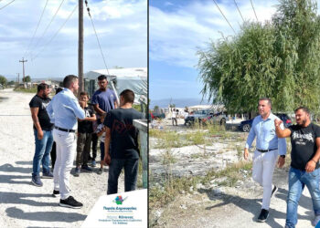 Ο Χάρης Κάτανας στον Οικισμό Ρομά Πτολεμαΐδας