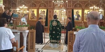 Με λαμπρότητα γιορτάστηκε η Ύψωση του Τιμίου Σταυρού στον Ιερό Ναό Αγίου Στεφάνου και Οσίας Παρασκευής Πτολεμαΐδας! (Βίντεο)
