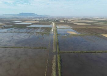 Θεσσαλία: «Λίμνη» οι αγροτικές εκτάσεις γύρω από το Αχίλλειο δίπλα στη λίμνη Κάρλα