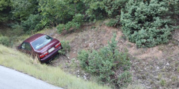 Εκτροπή Ι.Χ. στο δρόμο προς Βλάστη – Καλά στην υγεία του ο οδηγός