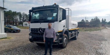 Ενισχύθηκε ο μηχανολογικός εξοπλισμός του Δήμου Φλώρινας με την προμήθεια μίας νέας υδροφόρας 10.000 λίτρων