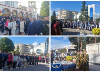 Πραγματοποιήθηκαν η Επιμνημόσυνη Δέηση,  ο Πανηγυρικός της Ημέρας και η Κατάθεση Στεφάνων στο Ηρώο του Ιερού Ναού Αγίας Σκέπης Πτολεμαΐδας (φώτο-βίντεο)