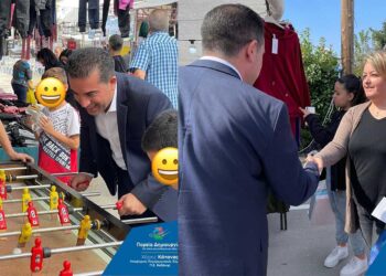 Στην εμποροπανήγυρη των Σερβίων βρέθηκε ο υποψ. περιφ. σύμβουλος Χ. Κάτανας