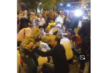 Χάλκινα έξω από το εκλογικό κέντρο Γ. Αμανατίδη- Δείτε πως χορεύουν Τα περιστέρια (βίντεο)