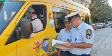 Έλεγχοι του Τμήματος Τροχαίας Εορδαίας σε σχολικά λεωφορεία