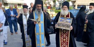 Κοζάνη: Η χαριτόβρυτη Ζώνη της Παναγίας από την Ιερά Μονή Μεγίστη Βατοπαιδίου του Αγίου Όρους στο Μαμάτσειο Νοσοκομείο