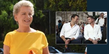 «Να γεράσετε στο ίδιο μαξιλάρι»: Η ευχή της Έλενας Ακρίτα σε Κασσελάκη και Τάιλερ για τον γάμο τους