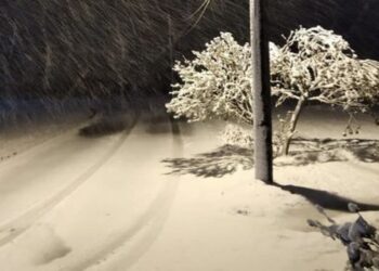 Το έστρωσε για τα καλά στις Κάτω Κλεινές στην Φλώρινα (φώτο)