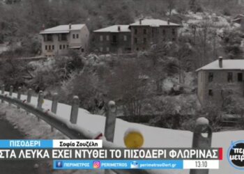 Στα λευκά έχει ντυθεί το Πισοδέρι Φλώρινας