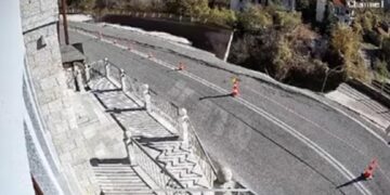 Κατέρρευσε το τοιχίο αντιστήριξης στο δρόμο του Πισοδερίου- VIDEO