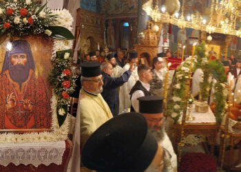 Μέγας Πανηγυρικός Πολυιερατικός Εσπερινός για την εορτή του Αγίου Γεωργίου του Καρσλίδη στην Τ.Κ. Πελαργού Αμυνταίου (ρεπορτάζ της Κούλας Πουλασιχίδου)