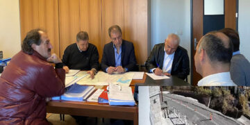 Η κατάρρευση του οδοστρώματος στο Πισοδέρι στο επίκεντρο συνάντησης Αμανατίδη στη Δ/νση Τεχνικών Έργων της Περιφέρειας