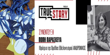 Π. Παρασκευά (ομάδα εθελοντισμού ΑΝΔΡΟΝΙΚΟΣ): “Όσοι αποκτούν το αστέρι των ευχών πραγματοποιούν θαύματα και κάνουμε χαρούμενα τα παιδιά”