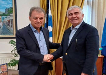 Συνάντηση του Γραμματέα Αποκεντρωμένης Διοίκησης Σεραφείμ Λιάπη με το νέο Περιφερειάρχη Γιώργο Αμανατίδη