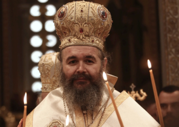 Ο Σεβ. Μητροπολίτης Φλωρίνης Πρεσπών και Εορδαίας κ.κ. Ειρηναίος στον Ι.Ν. Αγ. Κων/νου & Ελένης Αμυνταίου