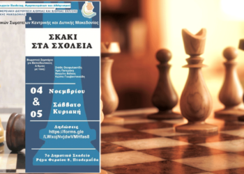 Πτολεμαΐδα: Πρόσκληση συμμετοχής σε Σεμινάριο Επιμόρφωσης εκπαιδευτικών Πρωτοβάθμιας Εκπαίδευσης στο σχολικό σκάκι