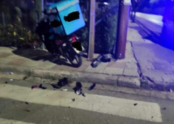 Τροχαίο με ντελιβαρά χθες βράδυ στην Κοζάνη