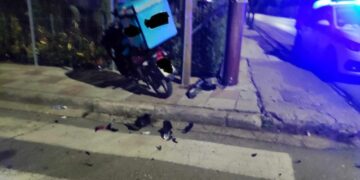 Τροχαίο με ντελιβαρά χθες βράδυ στην Κοζάνη