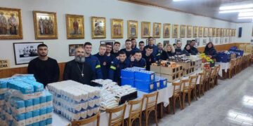 Ο Ιερός Ναός Αγίας Σκέπης δίπλα στον πάσχοντα συνάνθρωπο – Δέματα τροφίμων ενόψει Χριστουγέννων ( ρεπορτάζ της Κούλας Πουλασιχίδου )