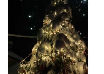 Παρά τα προβλήματα με την ηλεκτροδότηση άναψε το Χριστουγεννιάτικο δέντρο στην Βλάστη (φώτο-βίντεο)