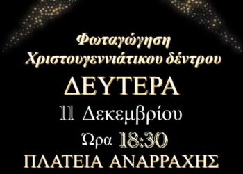 Αναρράχη: Σήμερα η φωταγώγηση του χριστουγεννιάτικου δέντρου στην κεντρική πλατεία του χωριού