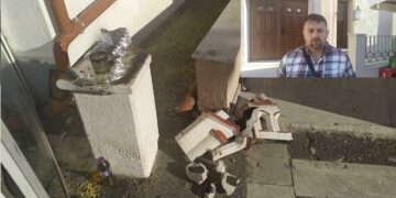 Η έντονη αψιμαχία 2 νεαρών είχε σαν αποτέλεσμα να καταστραφεί το εκκλησάκι μπροστά απο τον Ποντιακό Σύλλογο (φώτο-βίντεο)