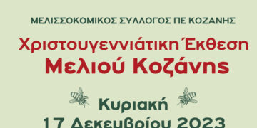 Κοζάνη: Χριστουγεννιάτικη Έκθεση Μελιού την Κυριακή 17/12