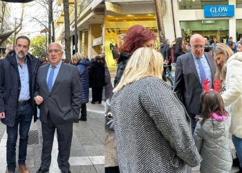 Ευχές του Μιχάλη Παπαδόπουλου στα εμπορικά καταστήματα και την αγορά της Πτολεμαΐδας