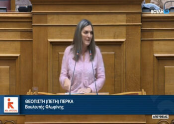 Πέτη Πέρκα: «Η κλιματική κρίση δεν μπορεί να χρησιμοποιείται ως δικαιολογία για την ολιγωρία της κυβέρνησης στη διαχείριση κρίσεων» (video)