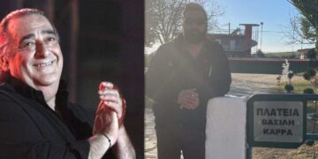 Θάνατος Βασίλη Καρρά: Ο Στέφανος Κωτσίδης από το Εμπόριο στην κηδεία του μεγάλου τραγουδιστή και στην "Πλατεία Βασίλη Καρρά"