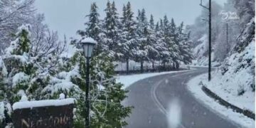 Το χιονισμένο Νεστόριο από ψηλά (βίντεο)