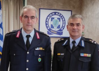Επίσκεψη του Διοικητή Πυροσβεστικών Υπηρεσιών Περιφέρειας Δυτικής Μακεδονίας,με τον νέο Γενικό Περιφερειακό Αστυνομικό Διευθυντή, Ταξίαρχο κ. Κωνσταντίνο Σπανούδη