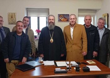 Εθιμοτυπικές επισκέψεις της ΔΕΕΠ ΝΔ Φλώρινας στον Μητροπολίτη Ειρηναίο, τον Αντιπεριφερειάρχη και τον Δήμαρχο Φλώρινας