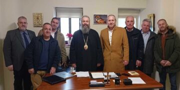 Εθιμοτυπικές επισκέψεις της ΔΕΕΠ ΝΔ Φλώρινας στον Μητροπολίτη Ειρηναίο, τον Αντιπεριφερειάρχη και τον Δήμαρχο Φλώρινας